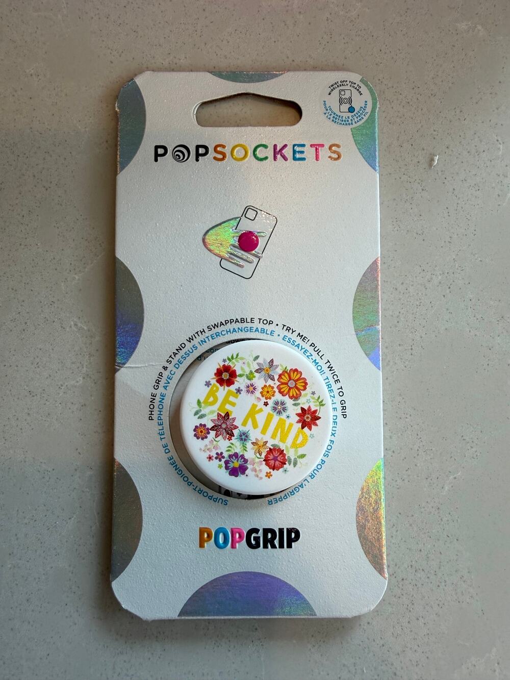 NEW Be Kind Floral Popsocket